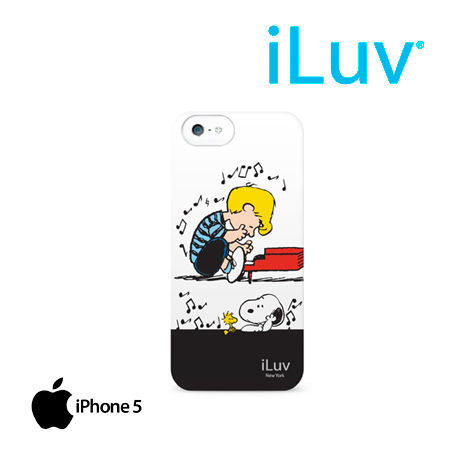 ESTUCHE ILUV P/IPHONE 5C SNOOPY HARDSHELL CASE BLACK/WHITE (PN AILSNOPWH)